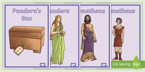 Pandoras Box Ancient Greek Myth Display Posters - greek mythology