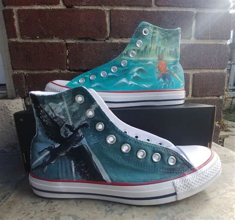 Percy Jackson Custom Hand Painted Shoes - Etsy