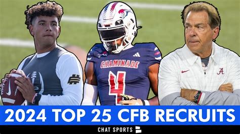 Top 25 Recruits In 2024 College Football Recruiting Class & Where They ...