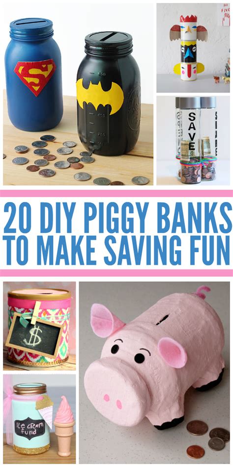 20 Fun Piggy Banks For Kids That Can Make At Home | Piggy bank diy, Piggy bank, Piggy bank craft