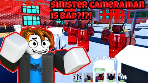 IS SINISTER CAMERAMAN BAD IN ROBLOX TOILET TOWER DEFENSE?! - YouTube