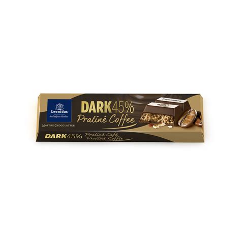 Leonidas Dark Chocolate Praline Coffee Bar - Leonidas Chocolates