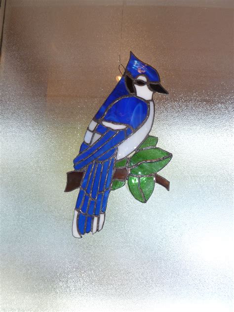 Blue Jay | Stained glass birds, Stained glass suncatchers, Stained ...