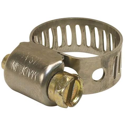 Breeze Hose Clamp, Stainless Steel, 11/16 inch To 1-1/4 inch, Pack Of ...