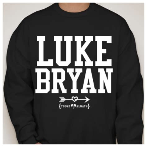 Luke Bryan Sweatshirt - Forever & Always | Concert shirts, Sweatshirts, Graphic sweatshirt