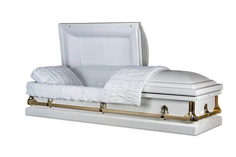 Howard White - Metal Casket in White Finish and White Interior ...