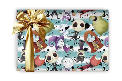 Nightmare Before Christmas Wrapping Paper Sheets Set of 3 | Etsy