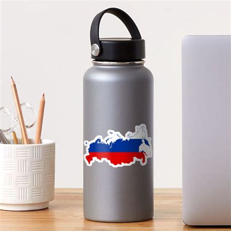 "Flag Map of Russia" Sticker by Shav | Redbubble