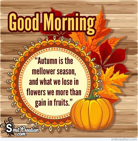 Good Morning Autumn Quotes Pictures - SmitCreation.com