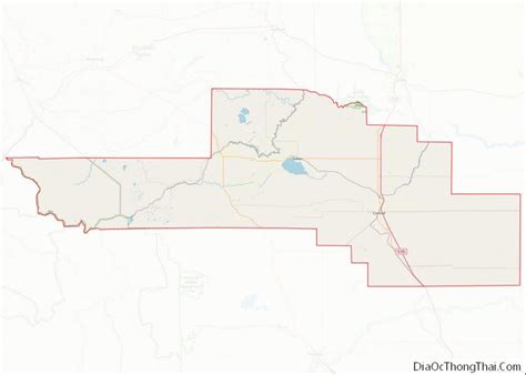 Map of Pondera County, Montana - Thong Thai Real