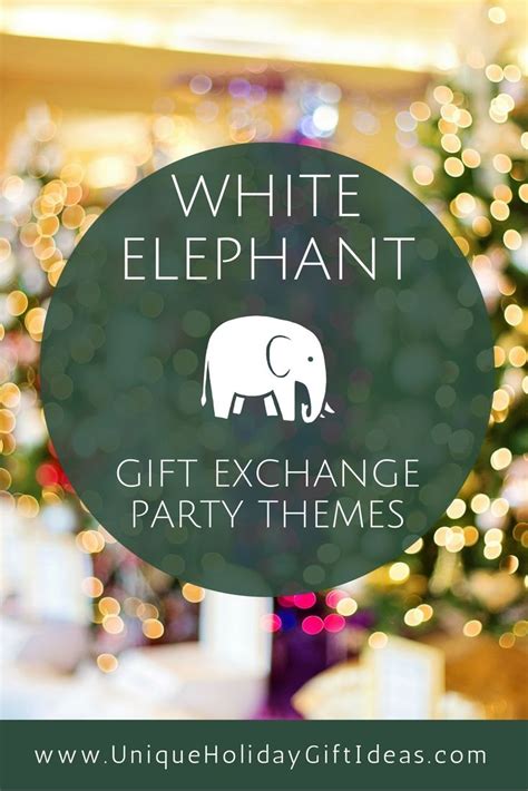 Elephant party theme, White elephant party, White elephant gifts