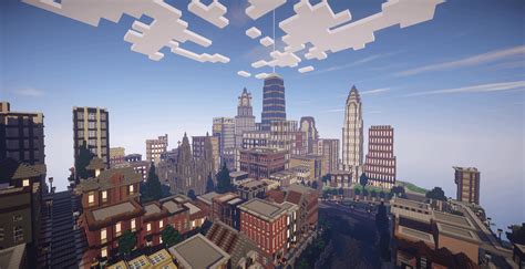 My city's skyline : r/Minecraft