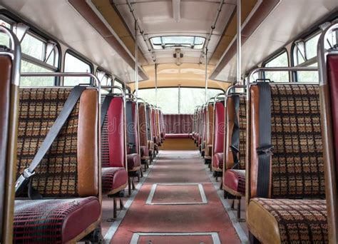 Inside of old bus stock photo. Image of vehicle, interior - 29294324