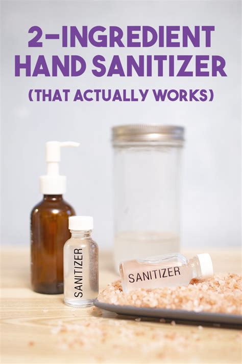 Two-Ingredient All Natural Gel DIY Hand Sanitizer Recipe