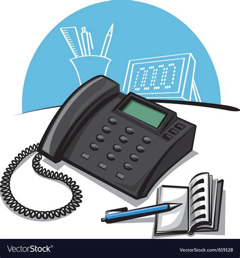 Office phone Royalty Free Vector Image - VectorStock