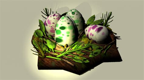 Dinosaur Nest Eggs 3D model | CGTrader