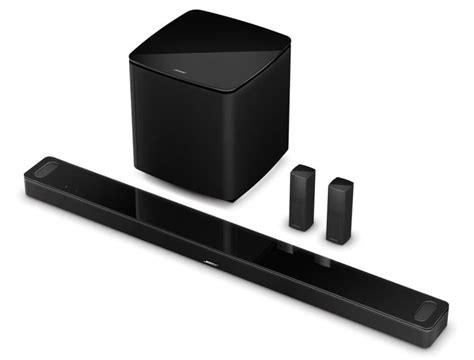 Bose Smart Soundbar 600 Module 500 10 Wireless Subwoofer In Black Home ...