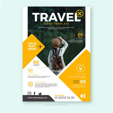 TRAVEL FLYER | Flyer design templates, Free flyer templates, Flyer template