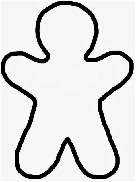 Gingerbread Man Outline | The Cake Boutique