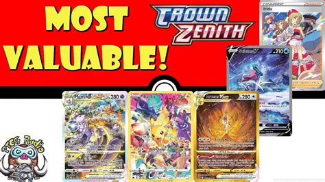 The Most Valuable Pokemon Cards from Crown Zenith! Top 10! (Pokémon TCG Price Guide) - YouTube