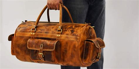 Slash 40% off this highly-rated leather duffel bag at $80 Prime shipped