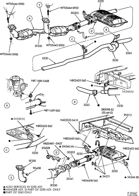 Diagram exhaust system ford explorer