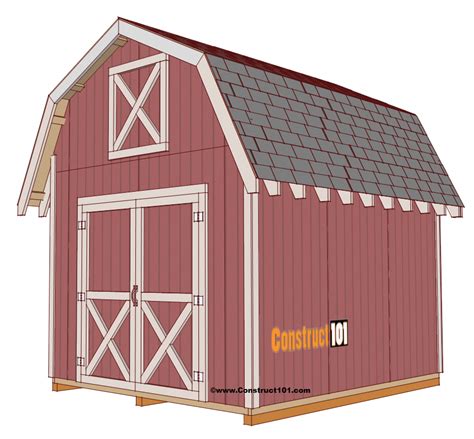 Free shed plans include gable, gambrel, lean to, small and big sheds ...