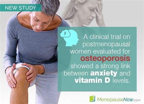 Study: Vitamin D Levels Are Associated with Postmenopausal Anxiety