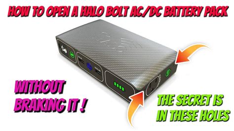 How to Open a Halo Bolt AC/DC Wireless Charge/Battery Pack - YouTube