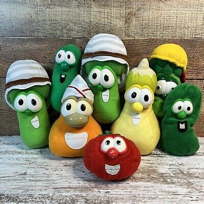 Vintage Fisher Price Veggie Tales Plush Lot of 8 Mattel VeggieTales 2000 | eBay | Vintage fisher ...