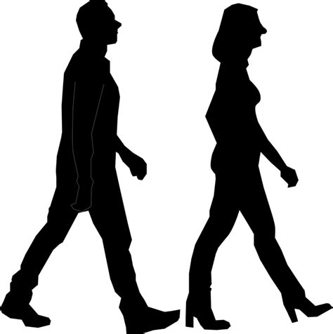 Download Couple, Exercise, Silhouette. Royalty-Free Vector Graphic ...