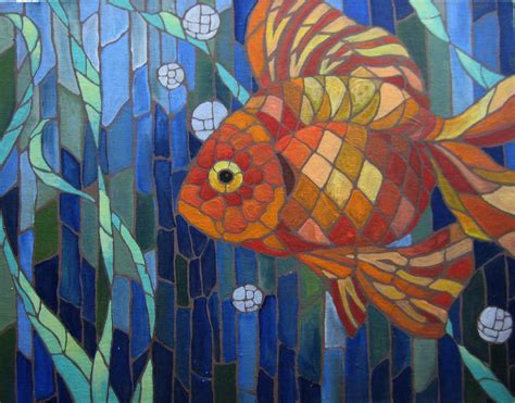 Mosaic Fish | Detail study for mural to be painted in a mosa… | Flickr