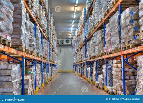 Cold Storage Refrigerated Warehousing, Frozen Food Editorial Photo ...