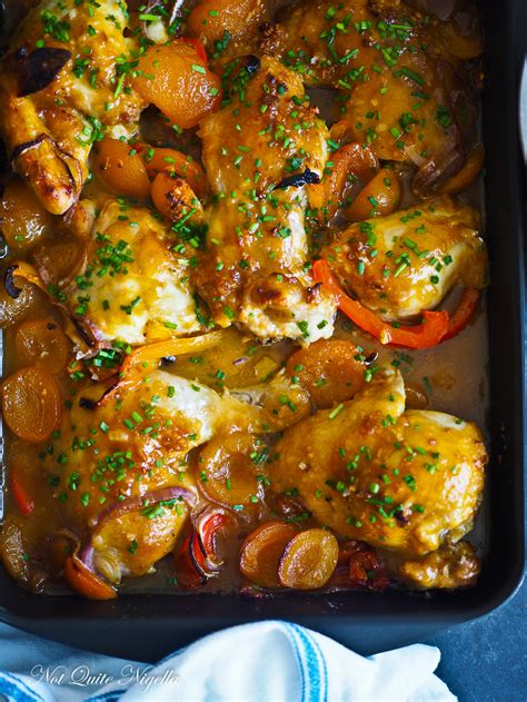 Healthy Apricot Chicken Recipe @ Not Quite Nigella