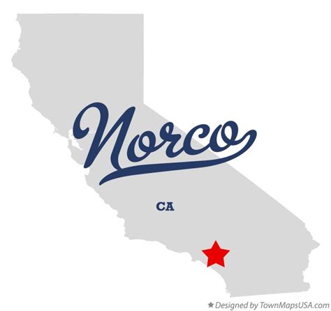 Map of Norco, CA, California