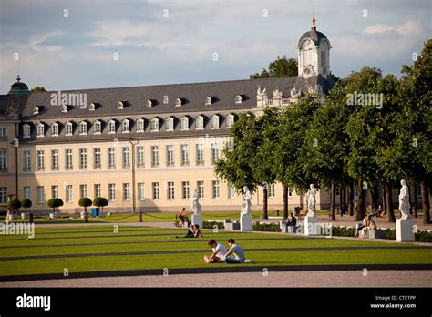 Karlsruhe Palace and gardens in Karlsruhe, Baden-Württemberg, Germany Stock Photo - Alamy