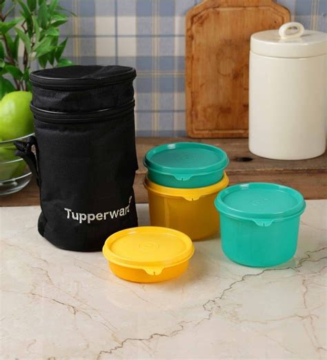 Buy Tupperware Plastic Classic Slim Lunch Small - Set Of 2 Lunch Boxes Online - Lunch Boxes ...