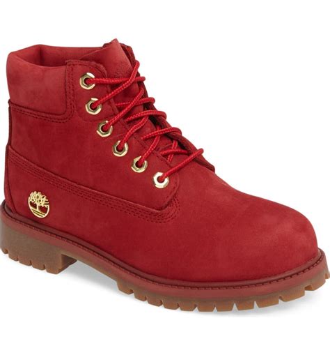 Timberland 40th Anniversary Ruby Red Waterproof Boot (Walker, Toddler, Little Kid & Big Kid ...