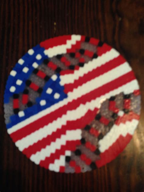 American baseball perler beads | Perler patterns, How to make beads ...