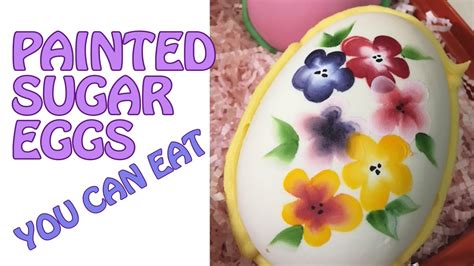 Easter Sugar Egg using edible paint - YouTube