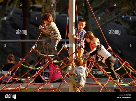 New York, USA. 3rd Nov, 2015. Kids play at Central Park in New York ...