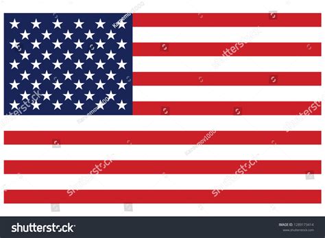 Usa Flag Vector United States National Stock Vector (Royalty Free ...