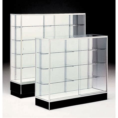 60 x 20 x 72 Retail Glass Display Case, Hardboard