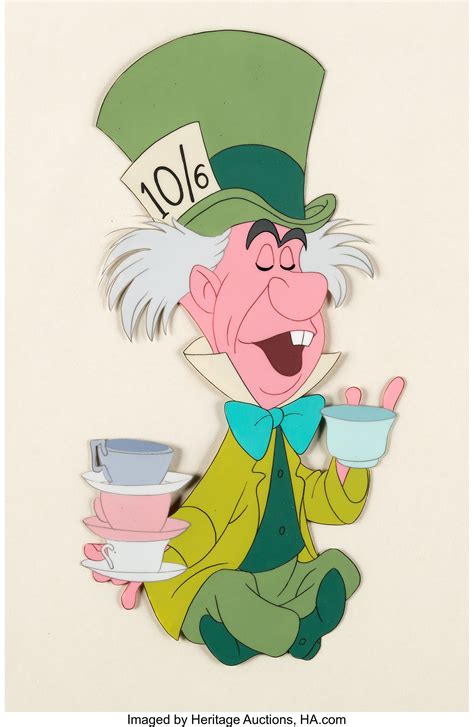 Alice in Wonderland Mad Hatter Production Cel (Walt Disney, | Lot #95104 | Heritage Auctions