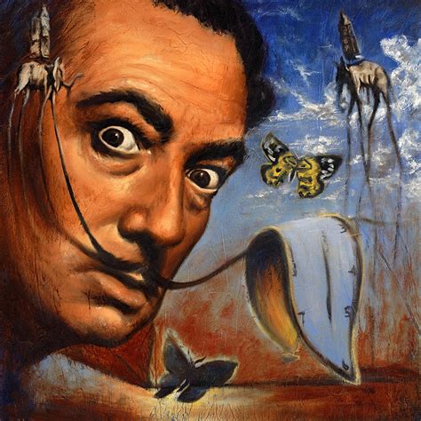 Salvador Dali Portrait Painting by Travis Knight - Fine Art America