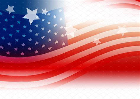 USA flag background design ~ Illustrations ~ Creative Market