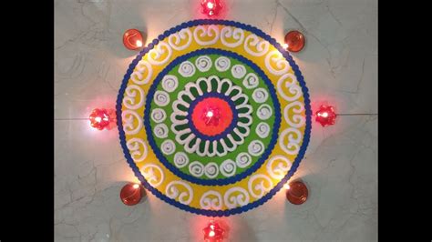 Beautiful & Easy Sanskar Bharti Rangoli | Sanskar Bharti Rangoli For Diwali & Bhai Dooj ...