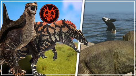 ACROCANTHOSAURUS, KILLER WHALES AND MORE! | Path of Titans Mods - YouTube