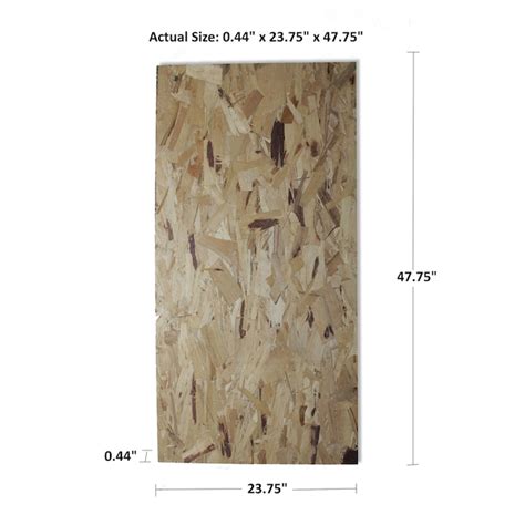 7/16-in x 4-ft x 2-ft OSB (Oriented Strand Board) Sheathing in the ...