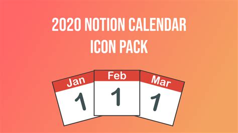 Notion Calendar Icons